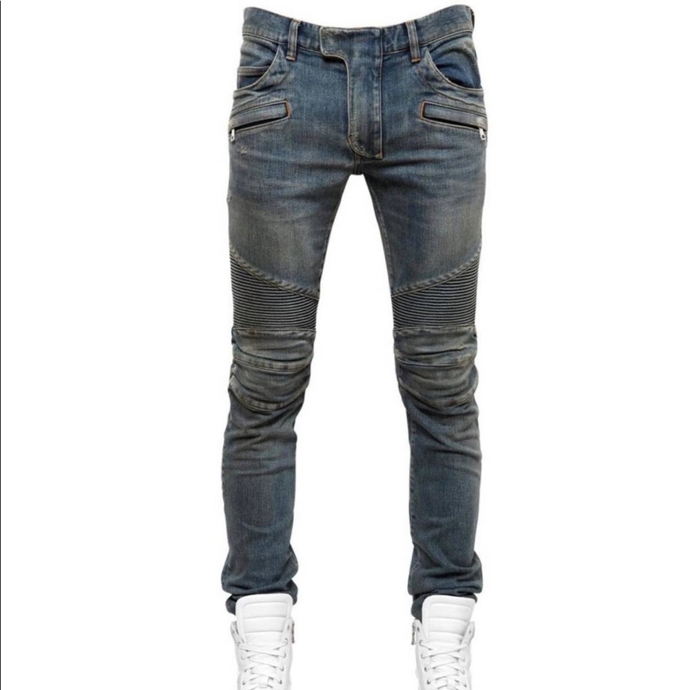Balmain biker jeans